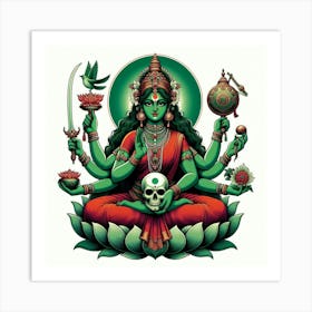 Hindu Goddess Art Print