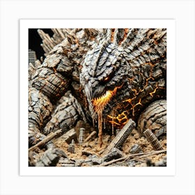 A Detailed Close Up Scene Showing Terra Brontis, T Art Print