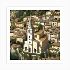 Kirche in Cassone, Gustav Klimt 1 Art Print