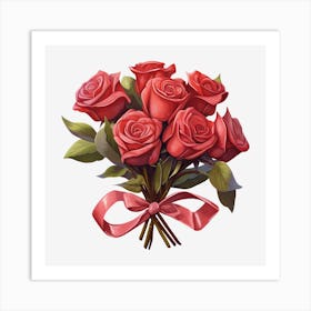 Bouquet Of Roses 14 Art Print