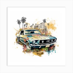 Ford Mustang 1 Art Print