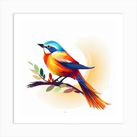 Colorful Bird Art Print