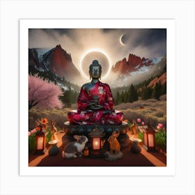 Buddha Eclipse 1 Art Print