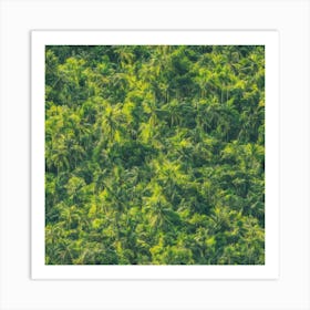 Aerial View Of Palm Trees Art Print