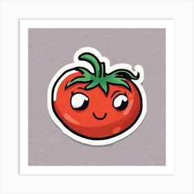 Tomato Sticker 4 Art Print