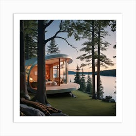 Cabin In The Woods Art Print