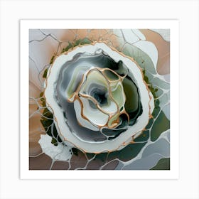 Abstract Rose Art Print