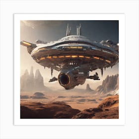 Alien Spaceship 5 Art Print