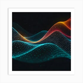 Abstract Wave Pattern 7 Art Print