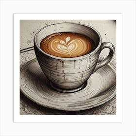 Coffee Latte Art Print