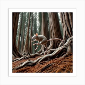 Rat In The Forest Art Print