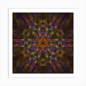 Fractal Abstract Background Pattern 7 Art Print