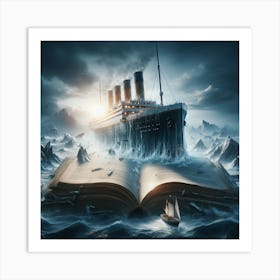 Titanic ship 3 Art Print