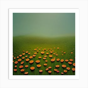 Blooming Orange Art Print