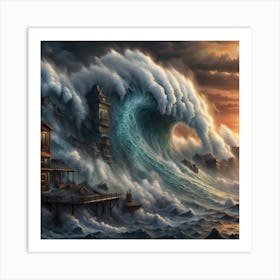 Tsunami Art Print