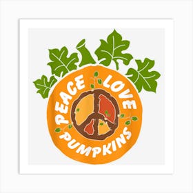 Autumn Halloween Peace Art Print