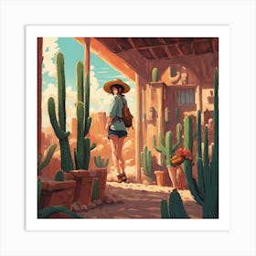 Cactus Garden Art Print