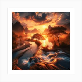 Sunset Art Print