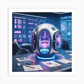 Futuristic Office Art Print