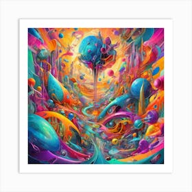 Psychedelic Painting Art Print