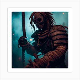 Zombie Warrior 2 Art Print