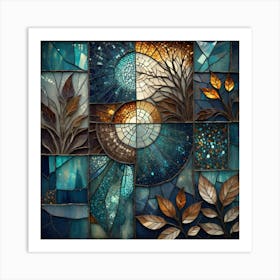 Stained Glass Art Art Print