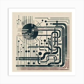 Circuit Board Art Print