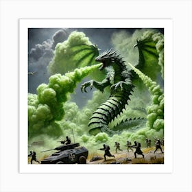 Basiliskus Toxic Cloud Iron Commonwealth Art Print