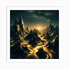 Abstract Landscape 3 Art Print