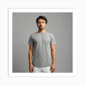 Grey Tee Art Print