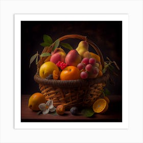 Basket Of Fruit Art Print