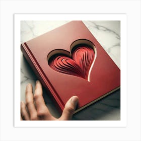 Heart Shaped Book 3 Art Print