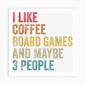 I Like Coffee Aquascaping & Maybe 3 People Men Women Vintage Art Print