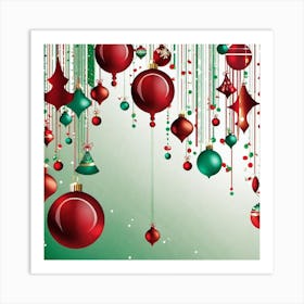 Christmas Ornaments 4 Art Print