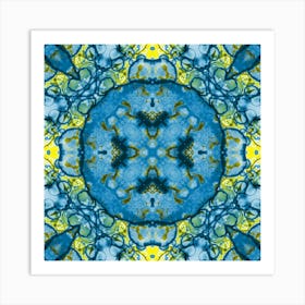 Ukraine Symbol Blue And Yellow Pattern 2 Art Print