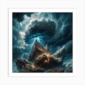 Lightning In The Sky Art Print