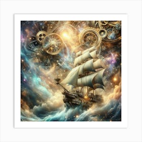 Ship In The Sky Art Print