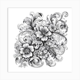 Floral Design 3 Art Print