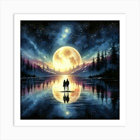 Moonlight In The Sky Art Print