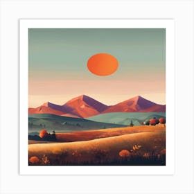 Autumn Landscape 5 Art Print