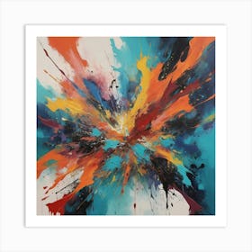 Explosion Painting Art Print