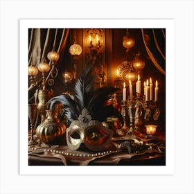 Masquerade Party Photo Art Print