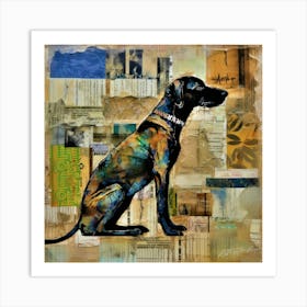 Sitting Pretty- Canine Star Art Print