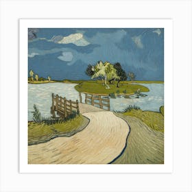 Bridge Over A River Art Print