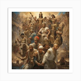 Egypt Art print paintings Art Print