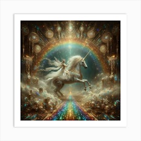 Unicorns And Rainbows Art Print