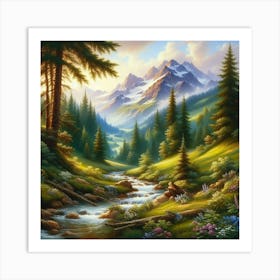 Mountain Stream 13 Art Print