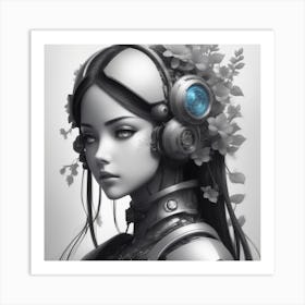 Robot Girl 7 Art Print