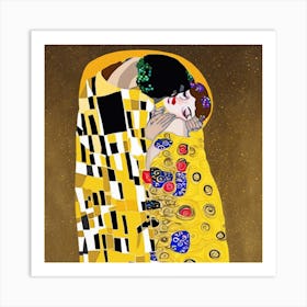 Gustav Klimt The Kiss Art Print Art Print