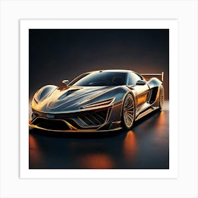 Firefly Sleek And Powerful Luxury Sports Car Design 58055 (6) Art Print